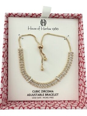 House of Harlow 1960 Beautiful Cubic Zirconia Bracelet NEW in Gift Box